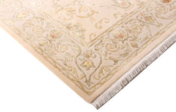 Desenleri İpek Bej El Halısı 1.20 x 1.80