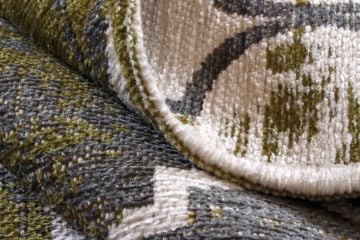 Çift Taraflı Kullanılabilen Yeşil Kilim 1,20 x 1,80 = 2,16m²