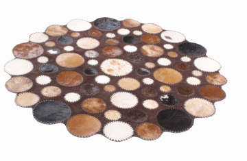 Kahverengi Yuvarlak Deri Post