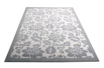 Gri Çiçekli Halı