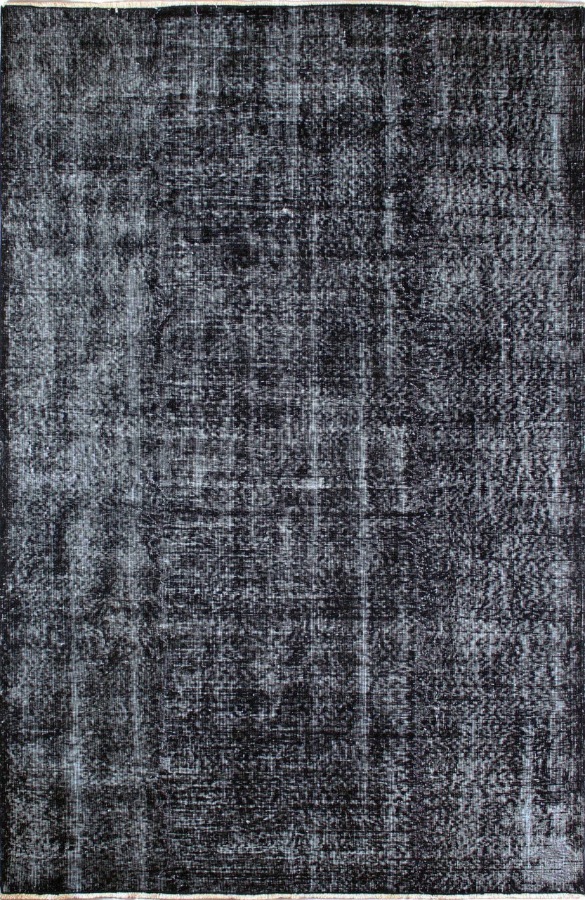 Tıraşlanmış Siyah Desensiz Halı