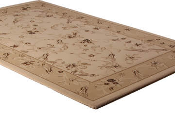 Kahverengi Çiçekli Salon Halısı