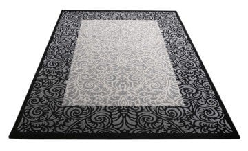 Gümüş Desenli Avangard Halı