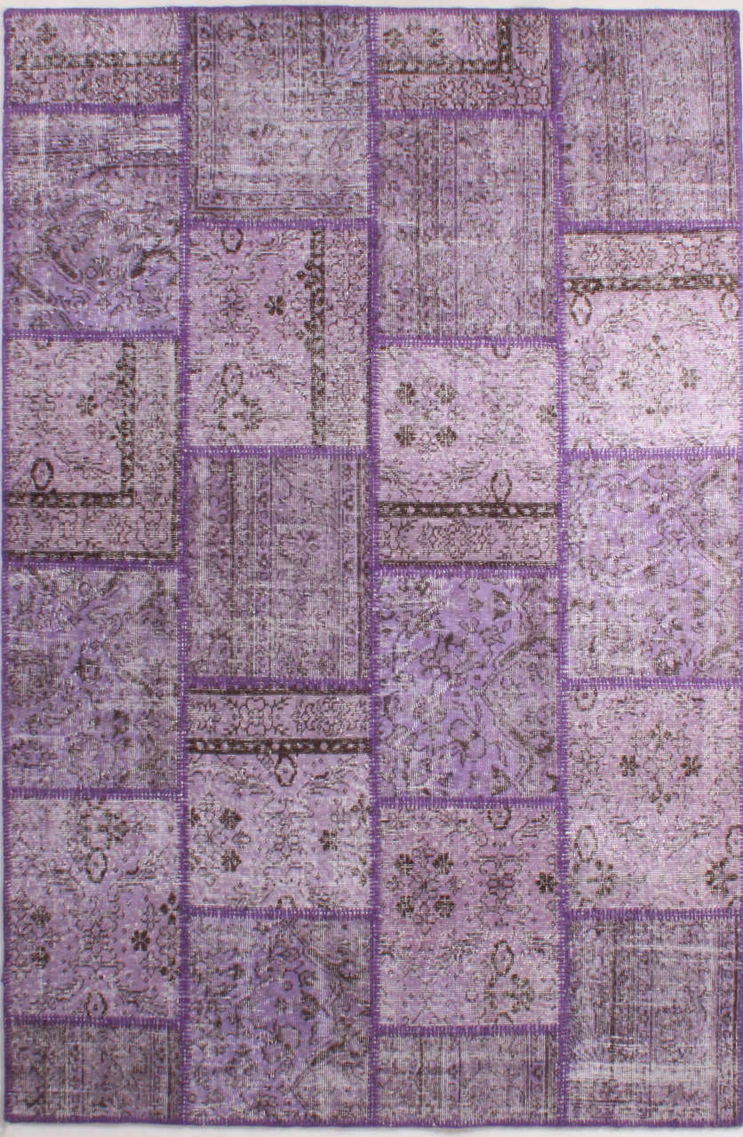 Mor Patchwork Halı