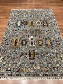 Gri OtantikDesenli Makina Halısı