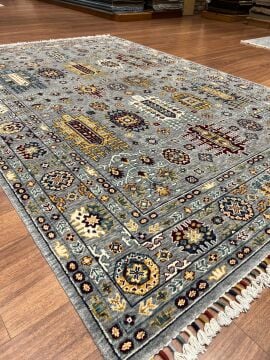 Gri OtantikDesenli Makina Halısı