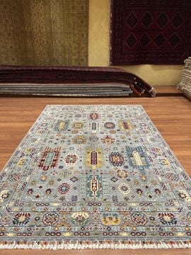 Gri OtantikDesenli Makina Halısı