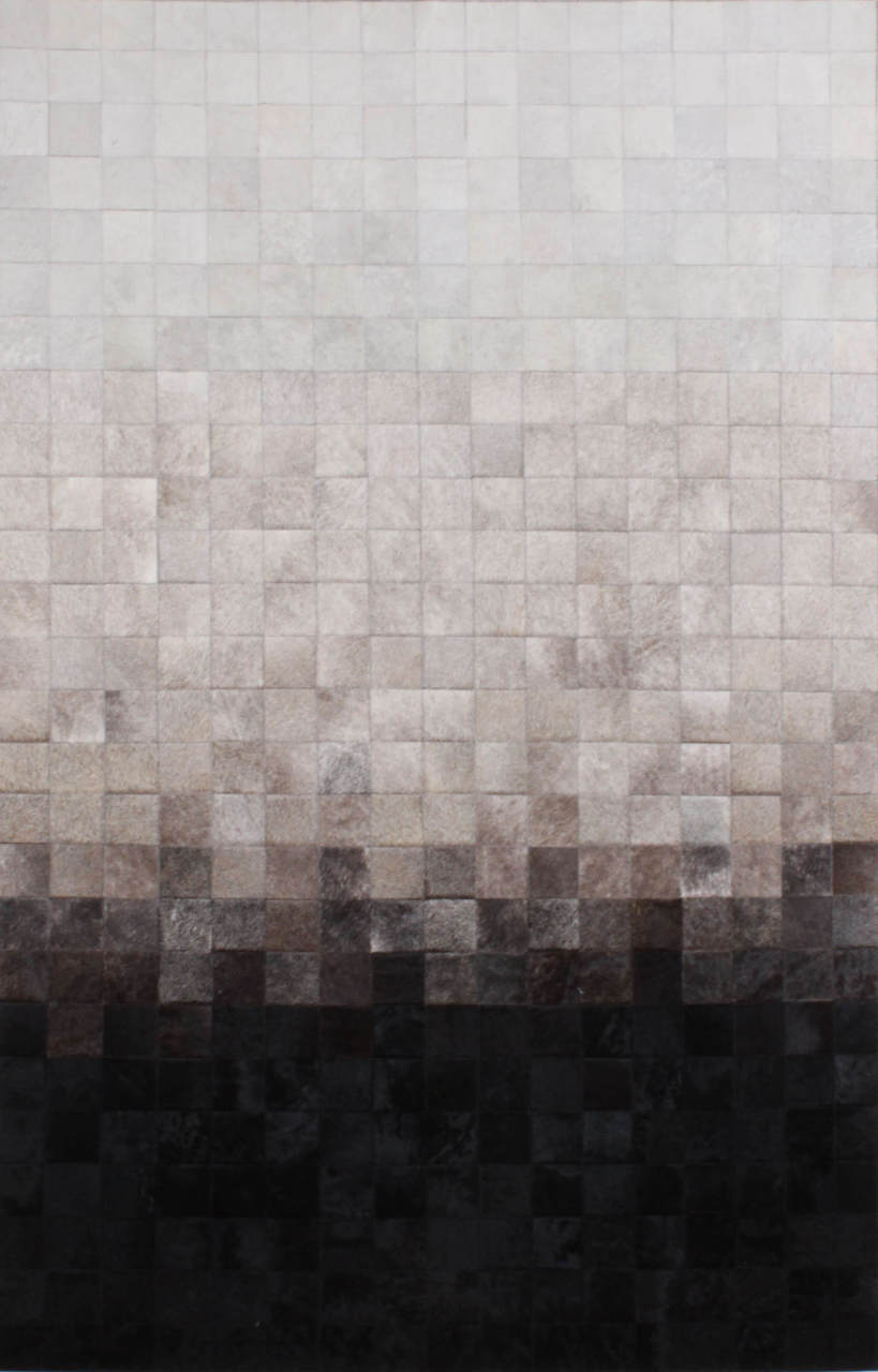 Gümüş Varaklı Hakiki Post Halı 1.20 x 1.80