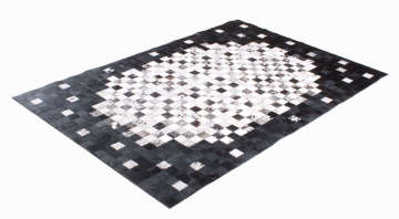 Ortası Beyaz Parçalı Post Halı