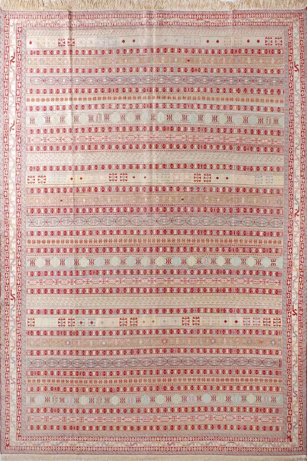 Kilim Desenli İran İpek Şahseven Kilimi