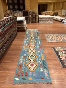 Mavi Renk Yolluk Kilim