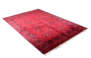 Box Pattern Thin Afghan carpet 1.66 x 2:35