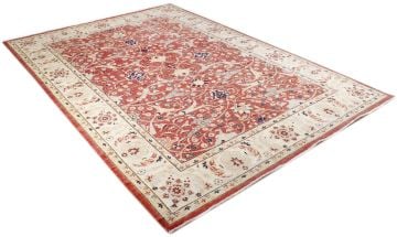 Kiremit Rengi Yün El Halısı