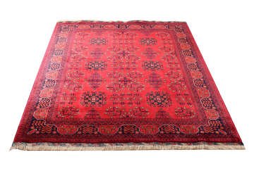 Small Flowering Afghan Carpet