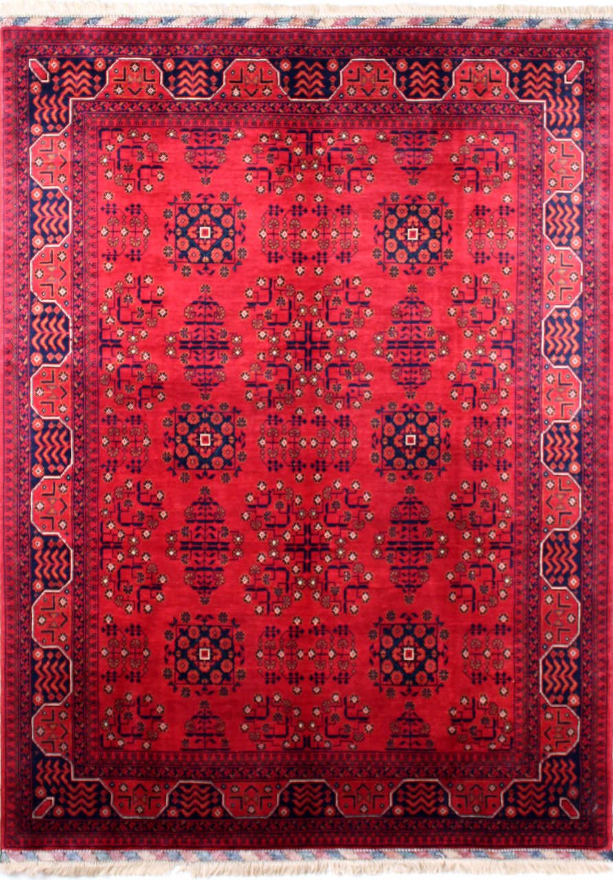 Small Flowering Afghan Carpet
