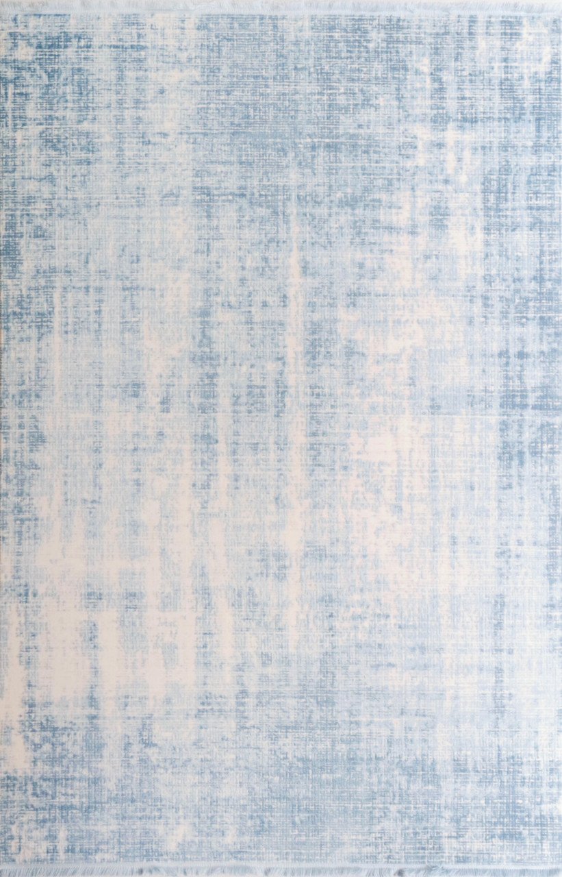 Modern Mavi Bej Makine Halısı