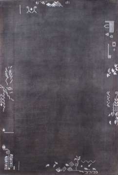 Gri Renk Yün El Dokuması Halı 1.70 x 2.40