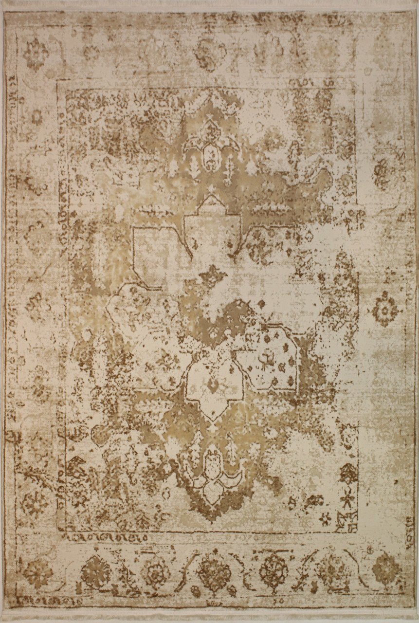 Kahverengi Silik Desenli Halı