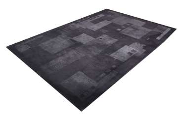 Beyaz Desenleri Bambu İpek Olan Yün Zeminli Halı