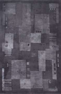 Beyaz Desenleri Bambu İpek Olan Yün Zeminli Halı