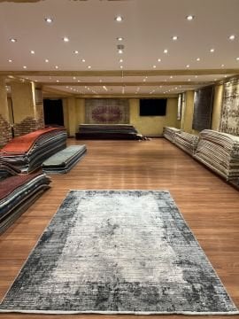 Eskitme Tarz Bambu Halı