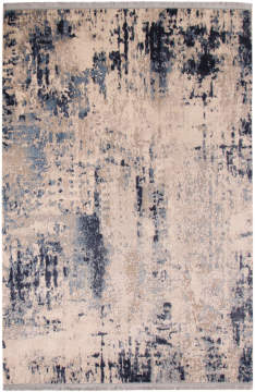 Modern Lacivert Bej Halı