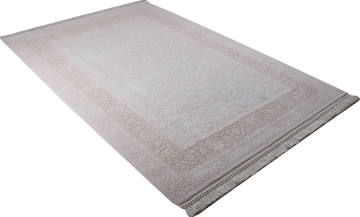 Kabartma Desenli Kemik Rengi Halı