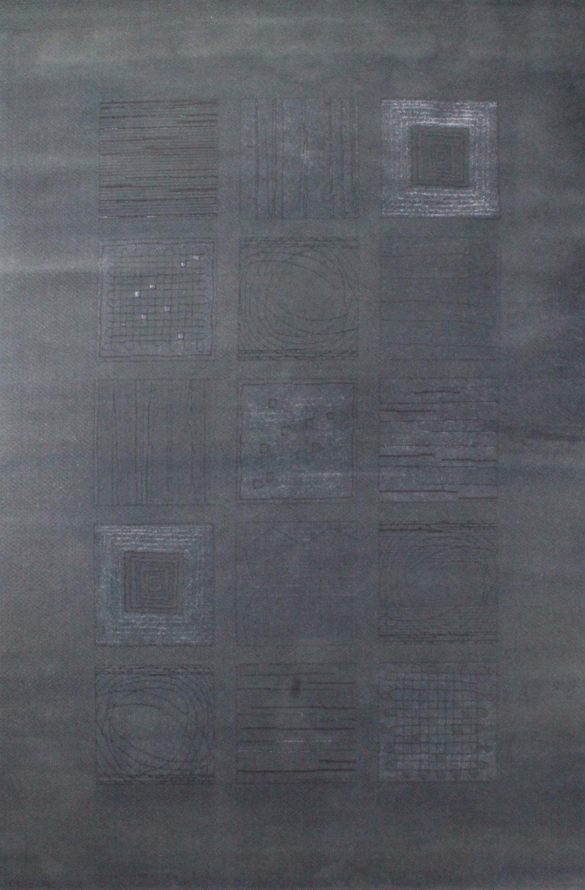 Desen Detayları Bambu İpek Modern Gri Halı